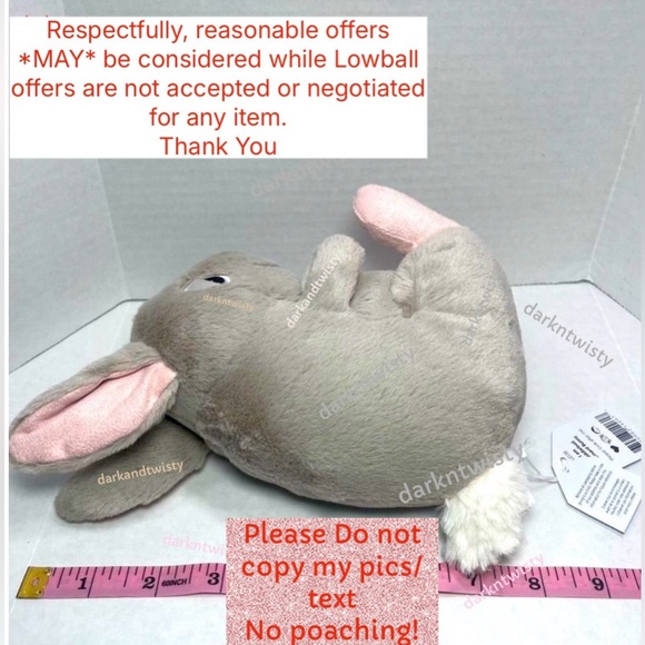 1 OWNER! AUTH SALES RECEIPT! RETIRED BNWT Jellycat Cuddlebud Bernard Bunny PFSF - Picture 7 of 12